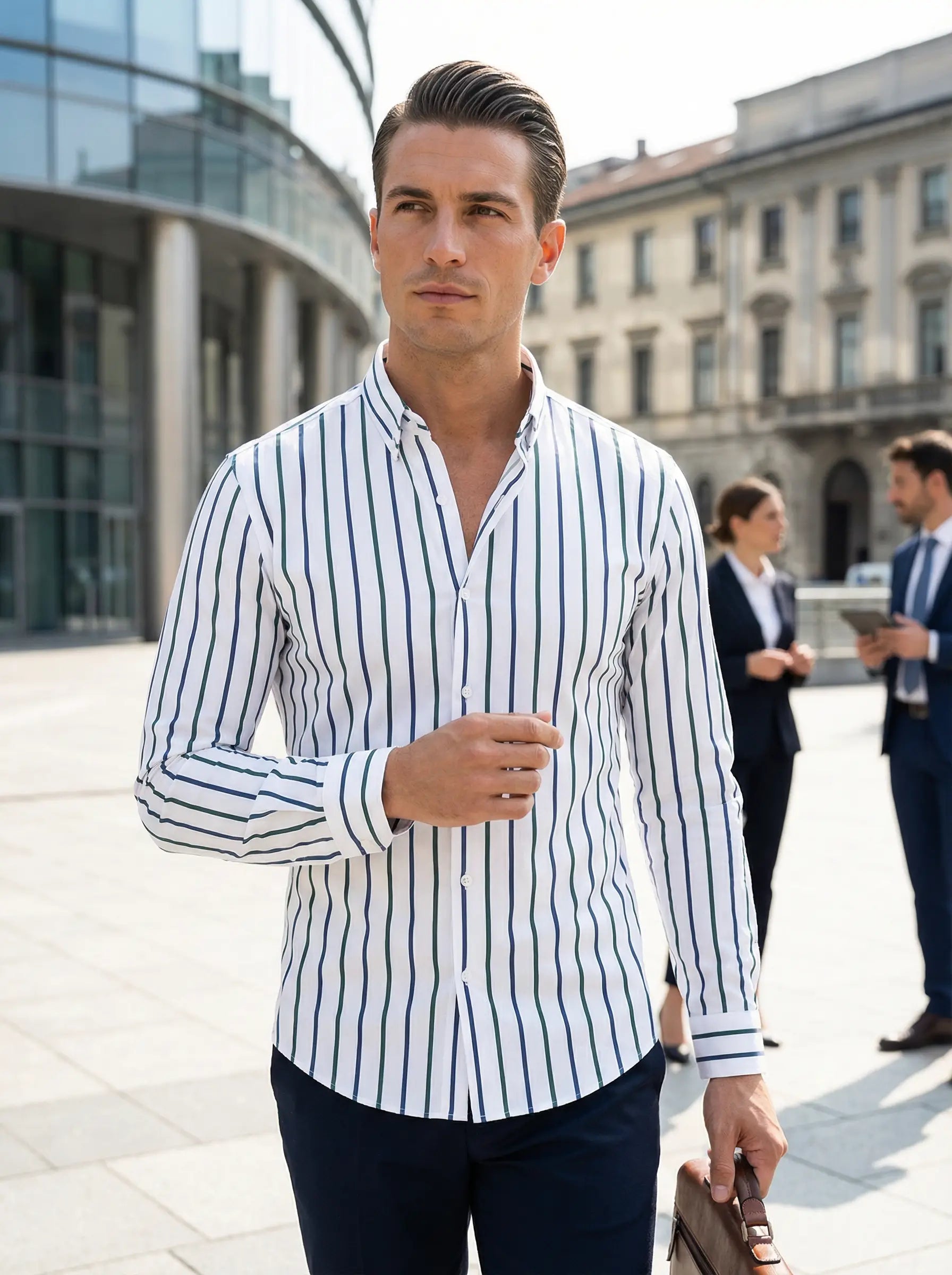 Image of Barney | Men's Button-Down Long Sleeve Shirt