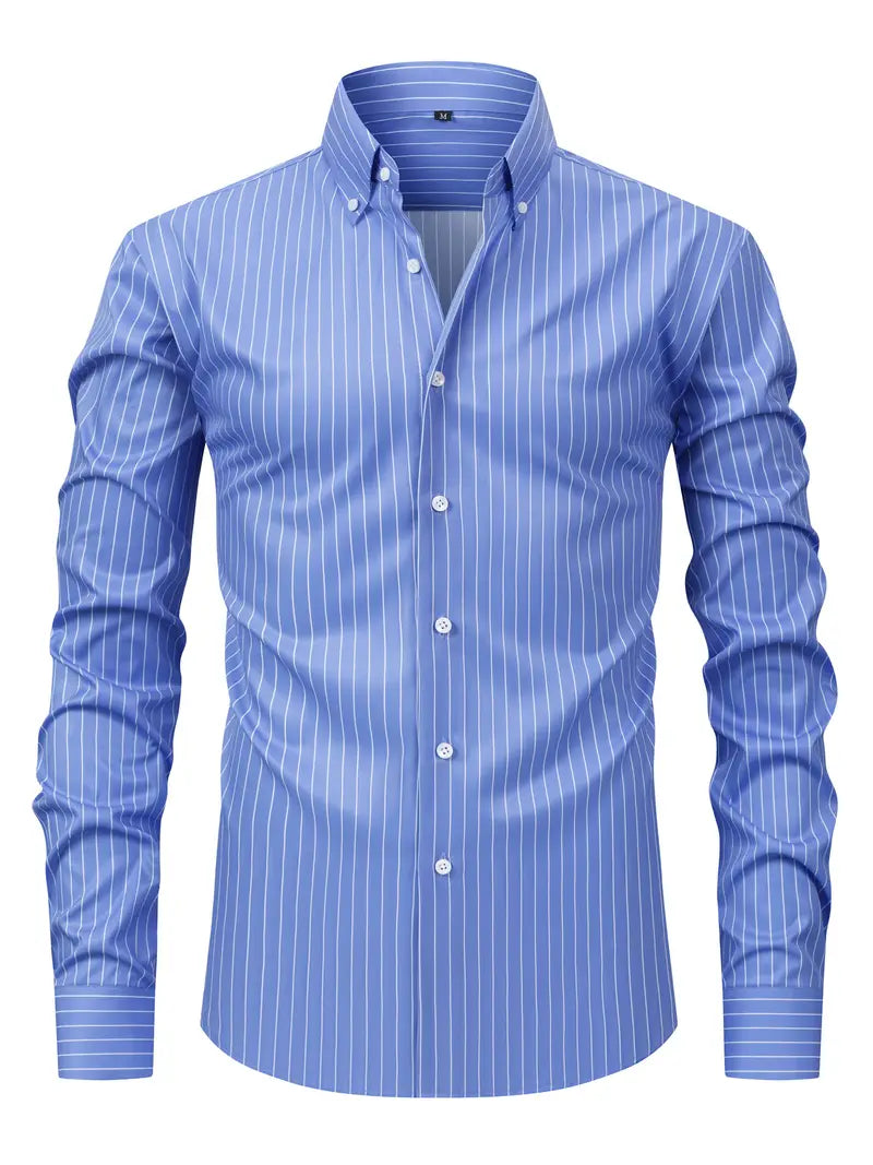 Image of Barney | Men's Button-Down Long Sleeve Shirt