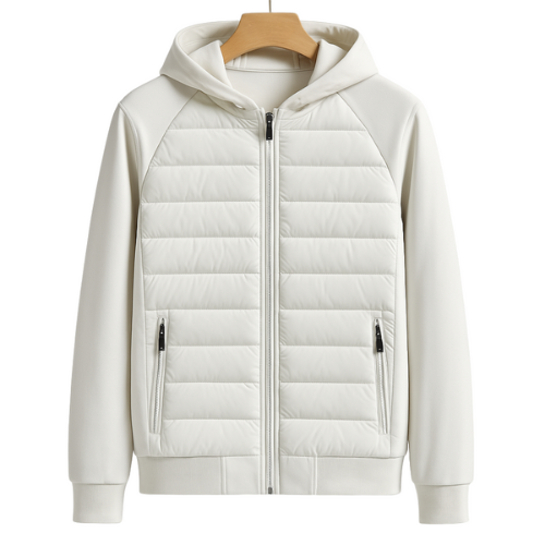 Image of Barney | Men's Hooded Hybrid Puffer Jacket