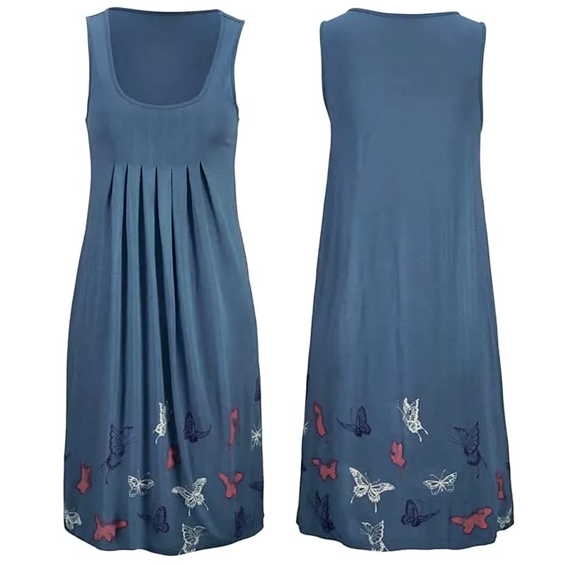 Image of Bernice | Women's Sleeveless A-Line Midi Dress