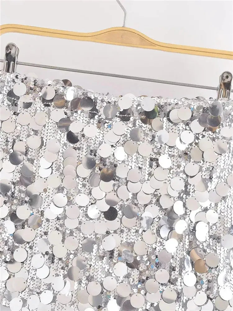 Image of Beverly | Women's Sequin Mini Skirt