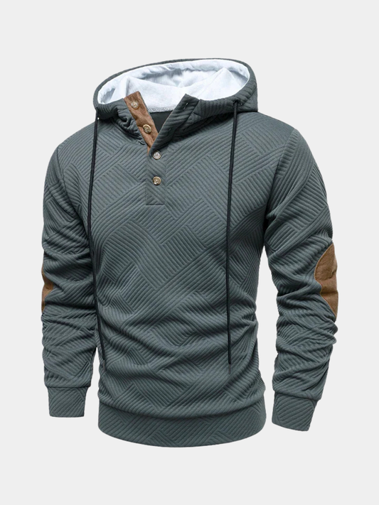 Image of Blaine | Men's Button Placket Hoodie