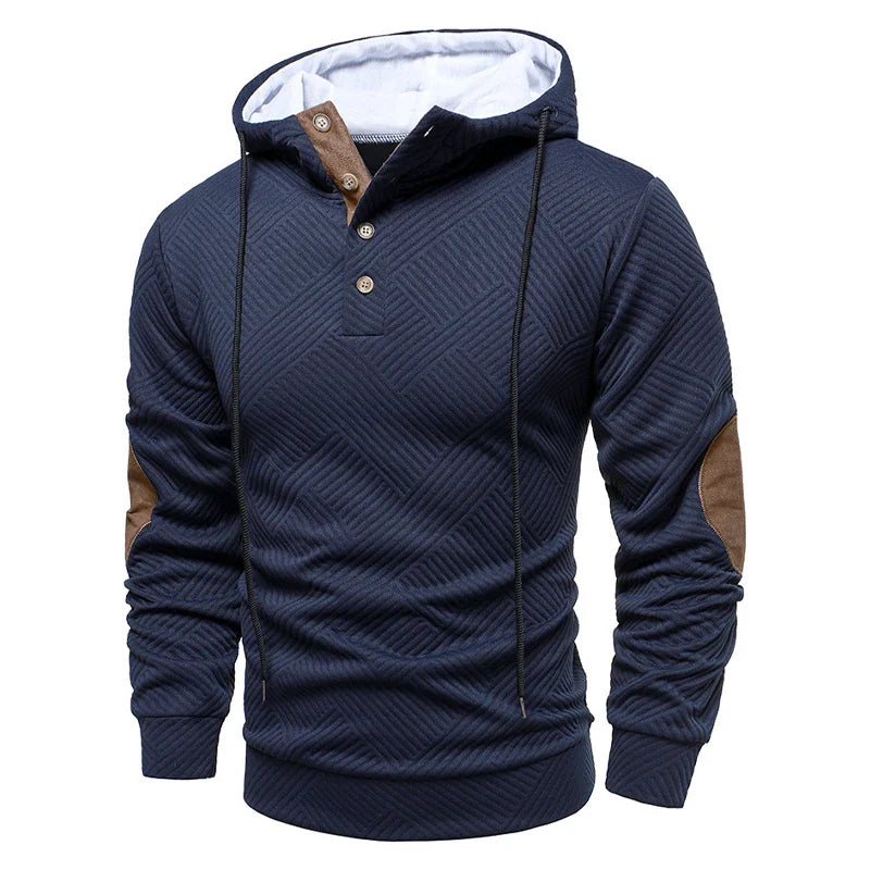 Image of Blaine | Men's Button Placket Hoodie