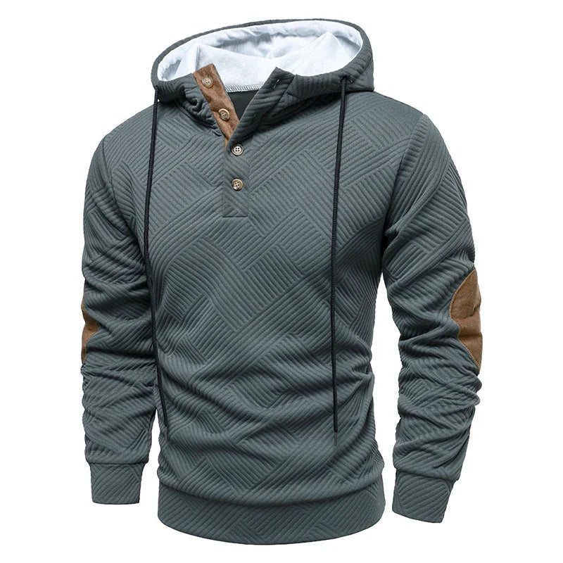 Image of Blaine | Men's Button Placket Hoodie