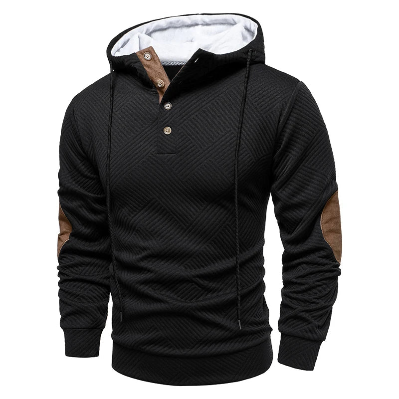 Image of Blaine | Men's Button Placket Hoodie