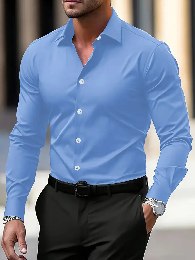 Image of Bobby | Men's Slim-Fit Dress Shirt