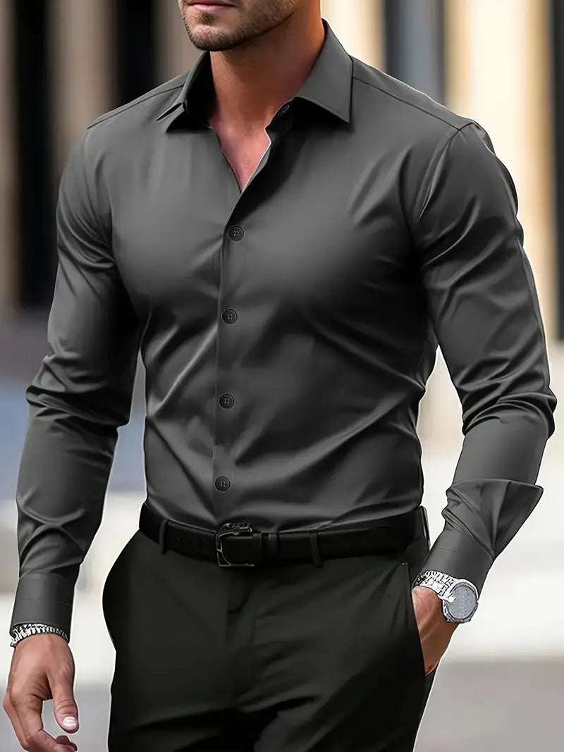 Image of Bobby | Men's Slim-Fit Dress Shirt