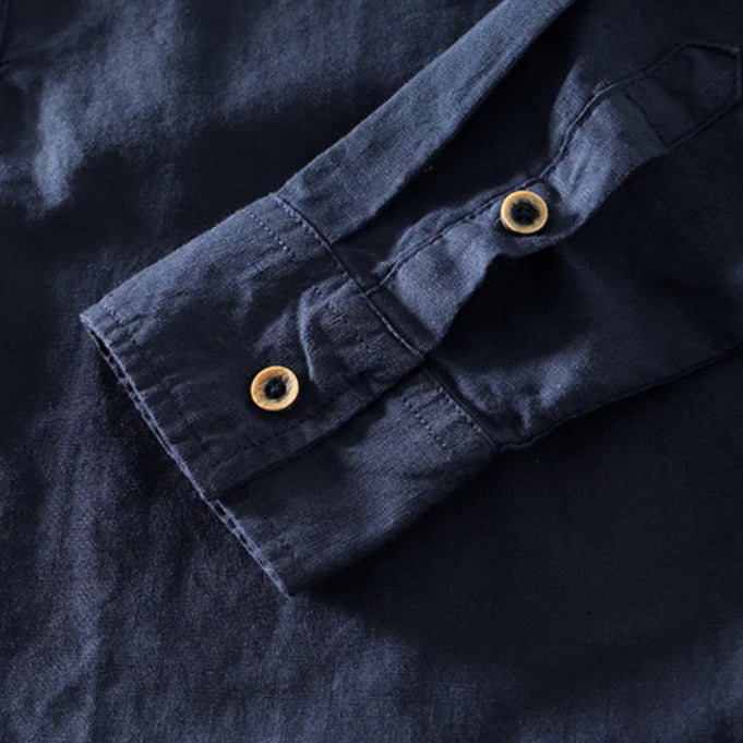 Image of Brad | Men's Long Sleeve Henley Shirt