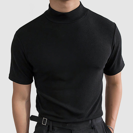 Image of Brett | Men's Fitted Turtleneck T-Shirt