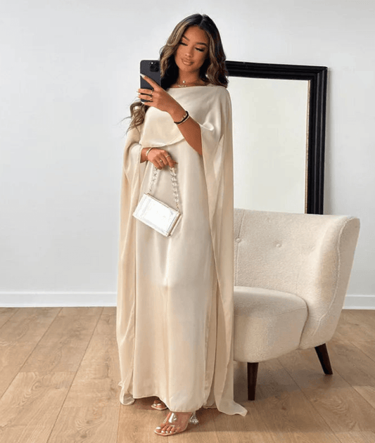 Image of Brianna | Women's Cape Evening Maxi Dress