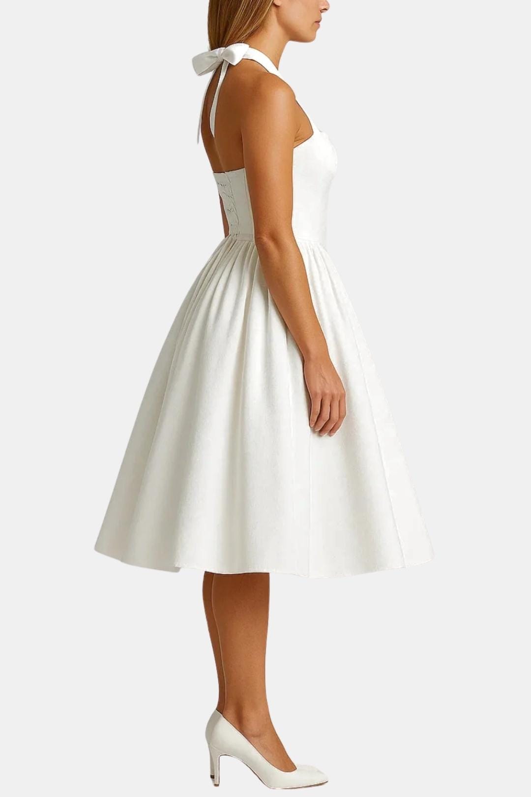Image of Bridget | Women's Sleeveless A-Line Midi Dress