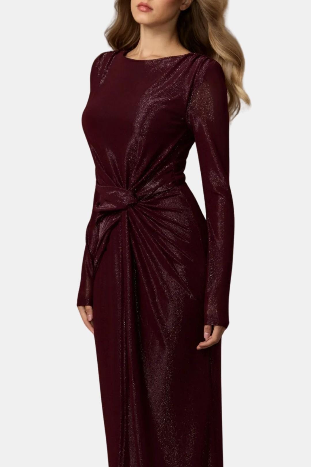 Image of Candice | Women's Twist Front Evening Maxi Dress
