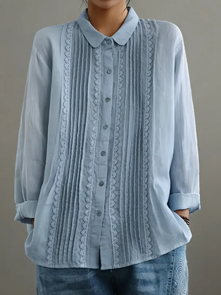 Image of Cassandra | Women's Button-Down Long Sleeve Blouse