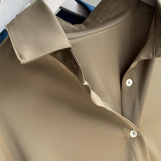 Image of Charity | Women's Long Sleeve Button-Down Blouse