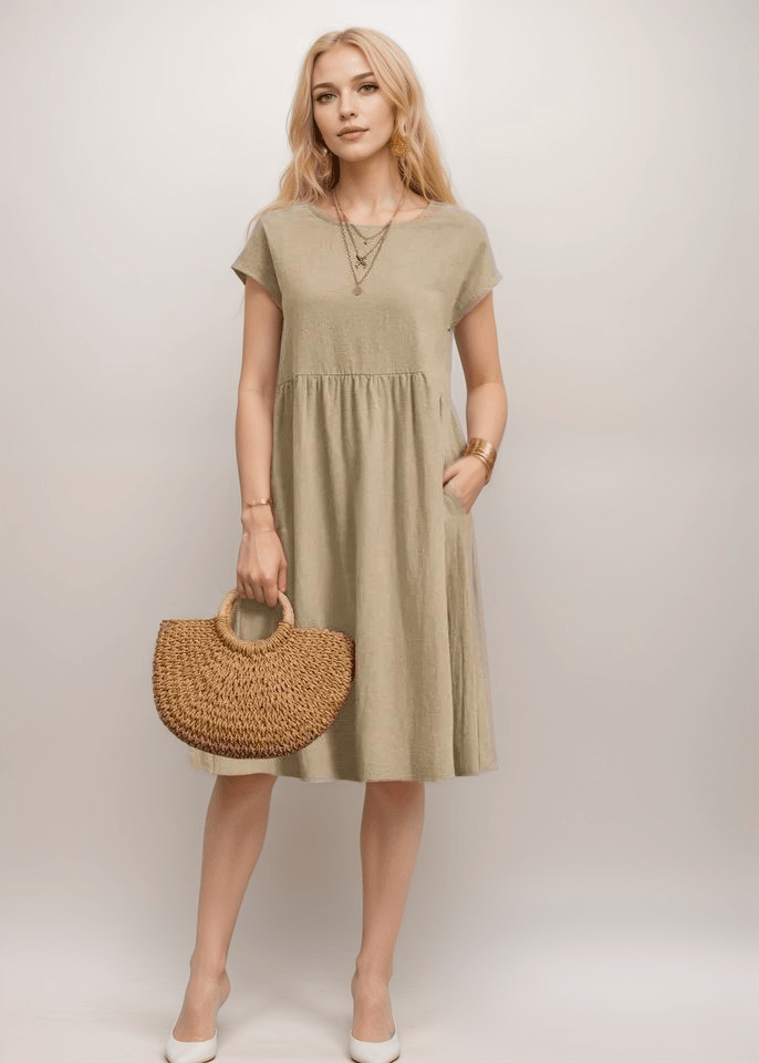 Image of Chelsea | Women's Casual A-Line Midi Dress