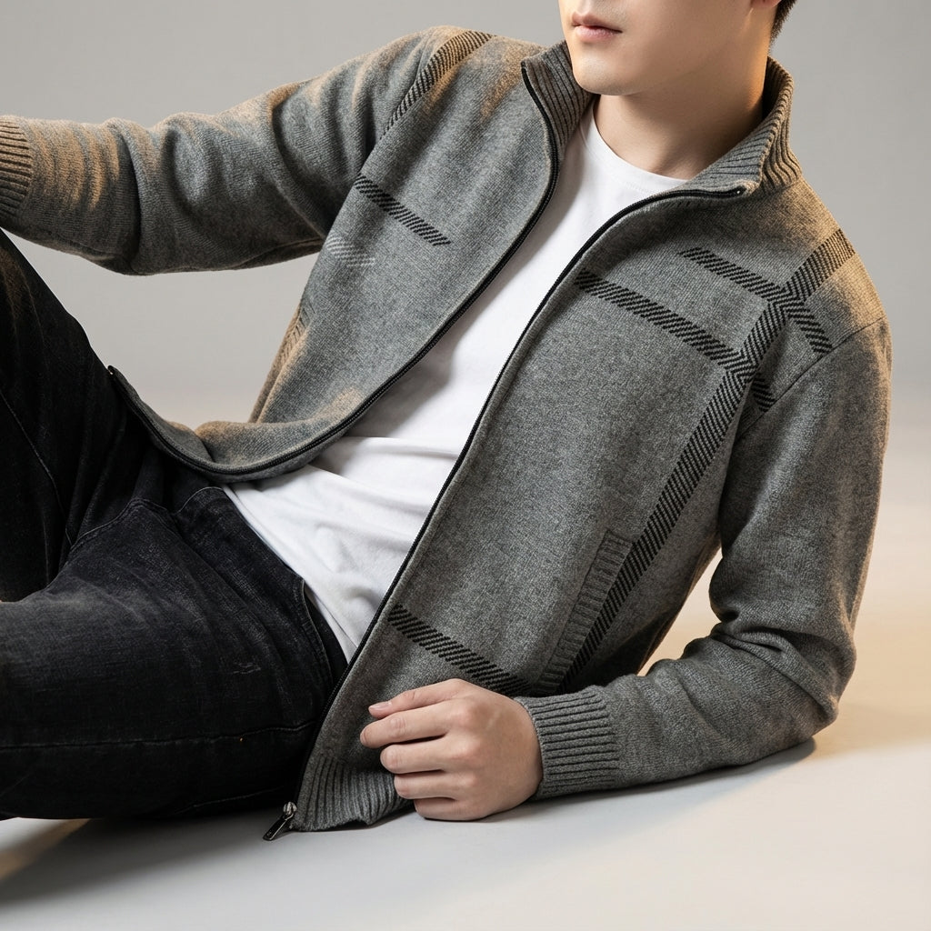 Image of Christopher | Men's Full Zip Casual Jacket