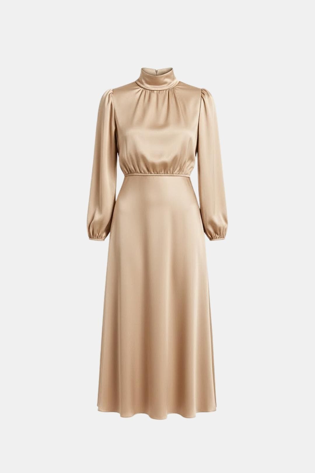 Image of Christy | Women's Long Sleeve A-Line Midi Dress