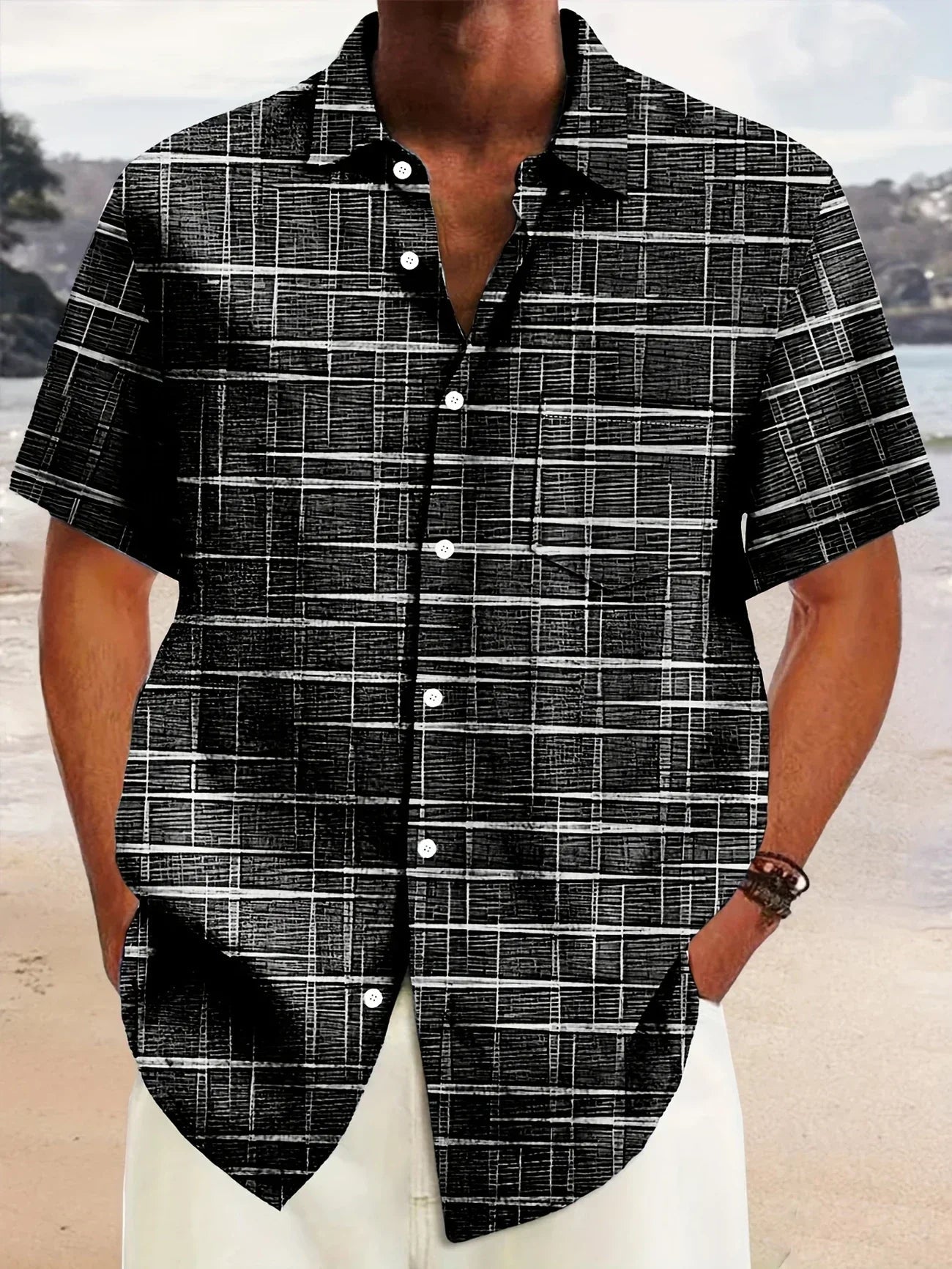Image of Clark | Men's Button-Down Casual Shirt