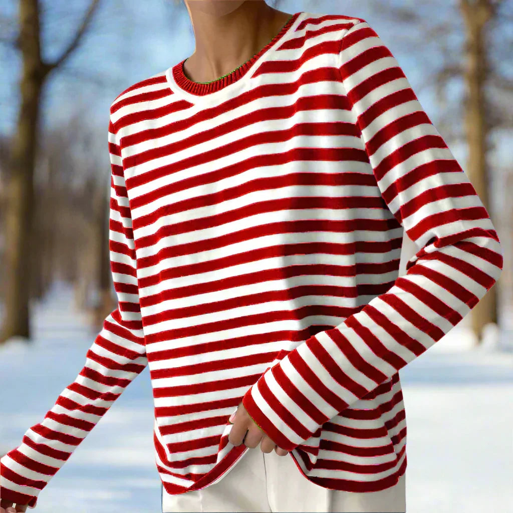 Image of Connie | Women's Long Sleeve Striped T-Shirt