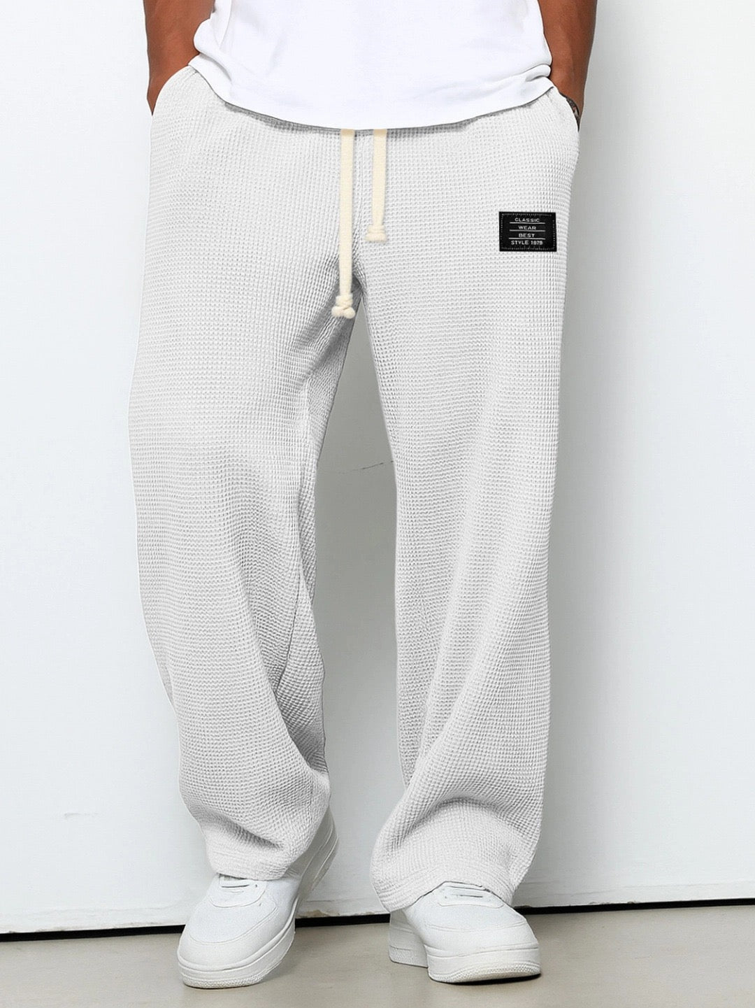 Image of Cornelius | Men's Drawstring Wide Leg Lounge Pants