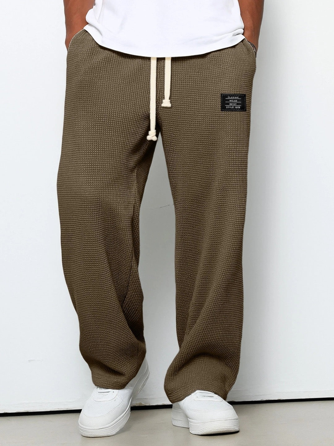 Image of Cornelius | Men's Drawstring Wide Leg Lounge Pants