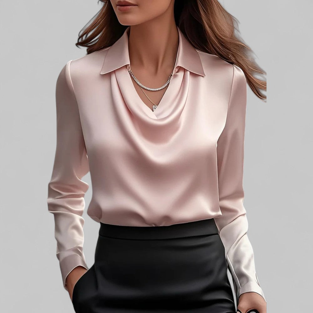 Image of Courtney | Women's Long Sleeve Collared Blouse