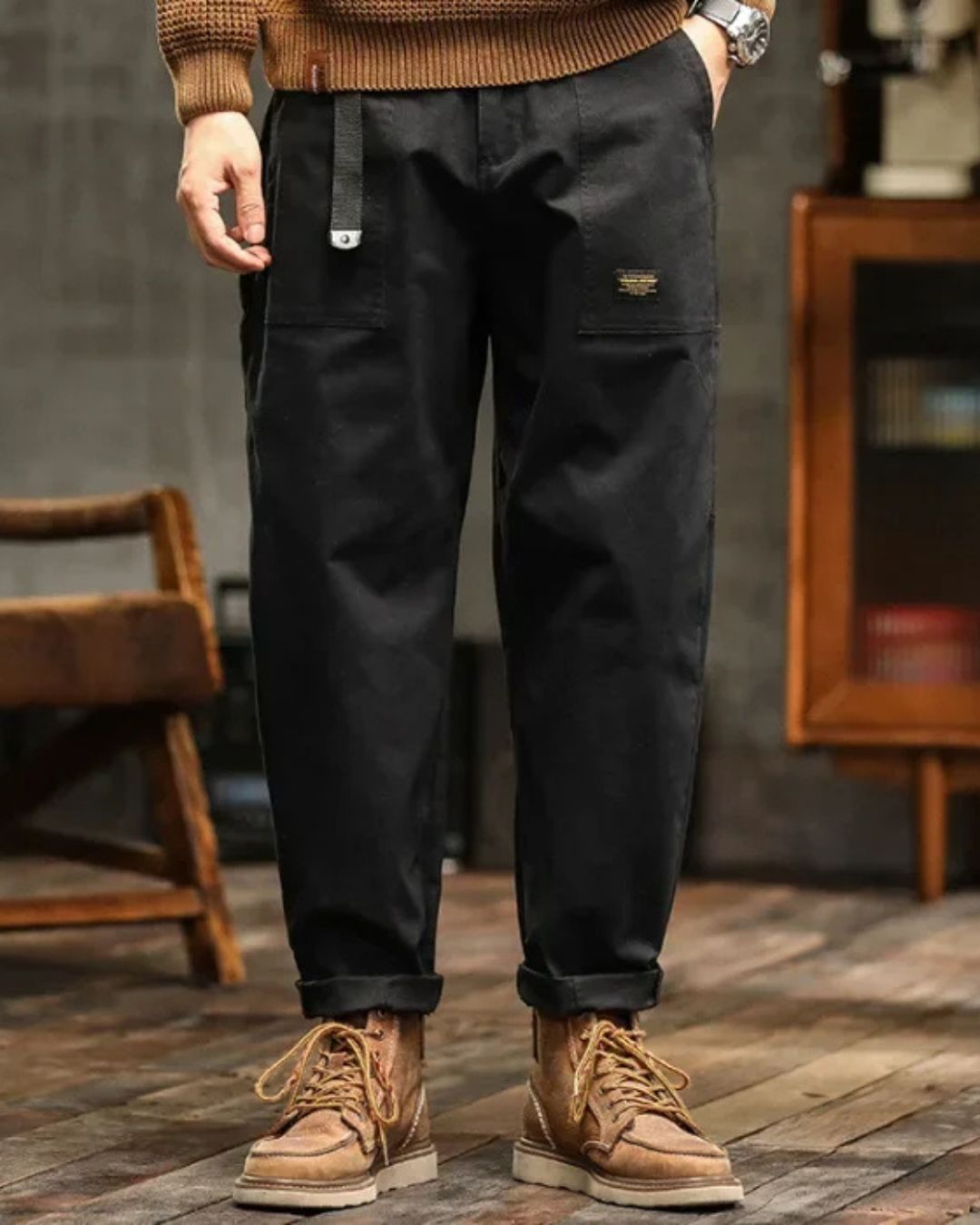 Image of Dallas | Men's Loose Fit Cuffed Cargo Pants