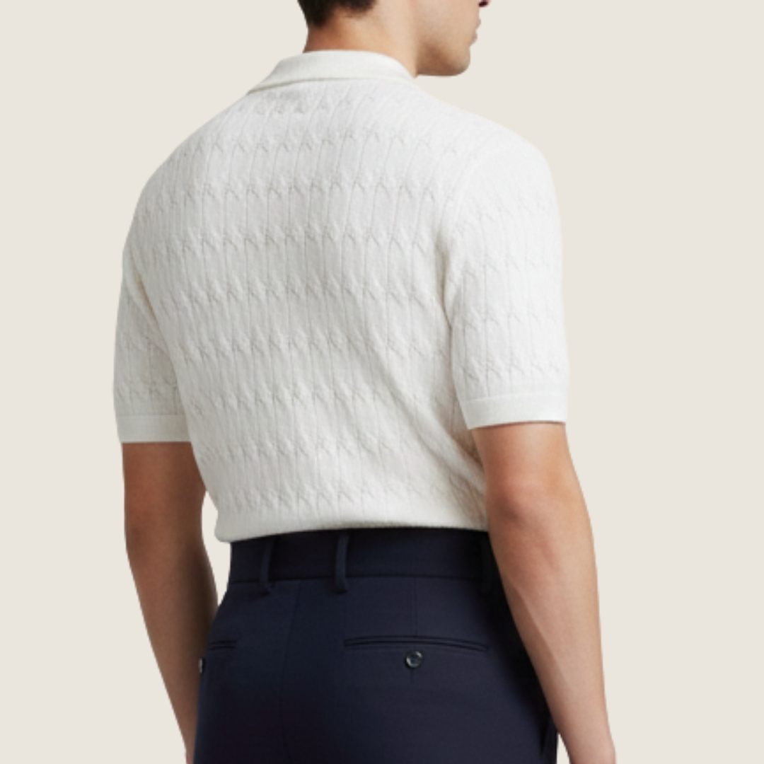 Image of Dallas | Men's Textured Short Sleeve Polo Shirt