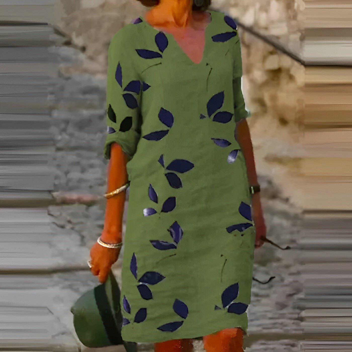 Image of Dana | Women's V-Neck Casual Shift Dress