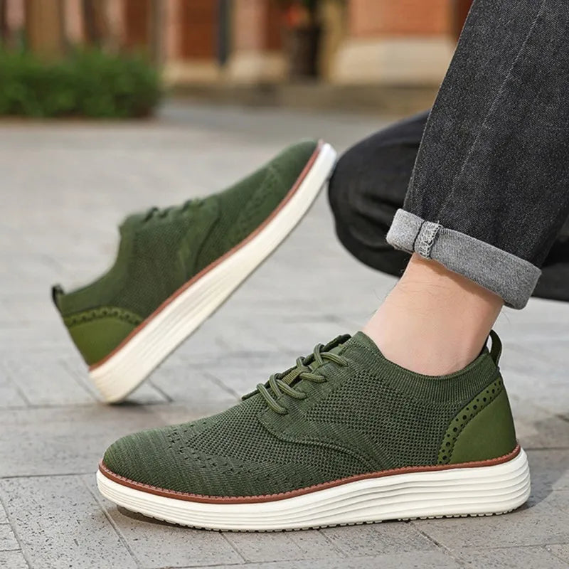 Image of Derrick | Men's Lace-Up Dress Sneakers