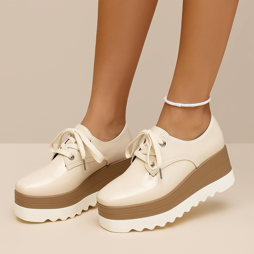 Image of Devon | Women's Lace-Up Platform Shoes