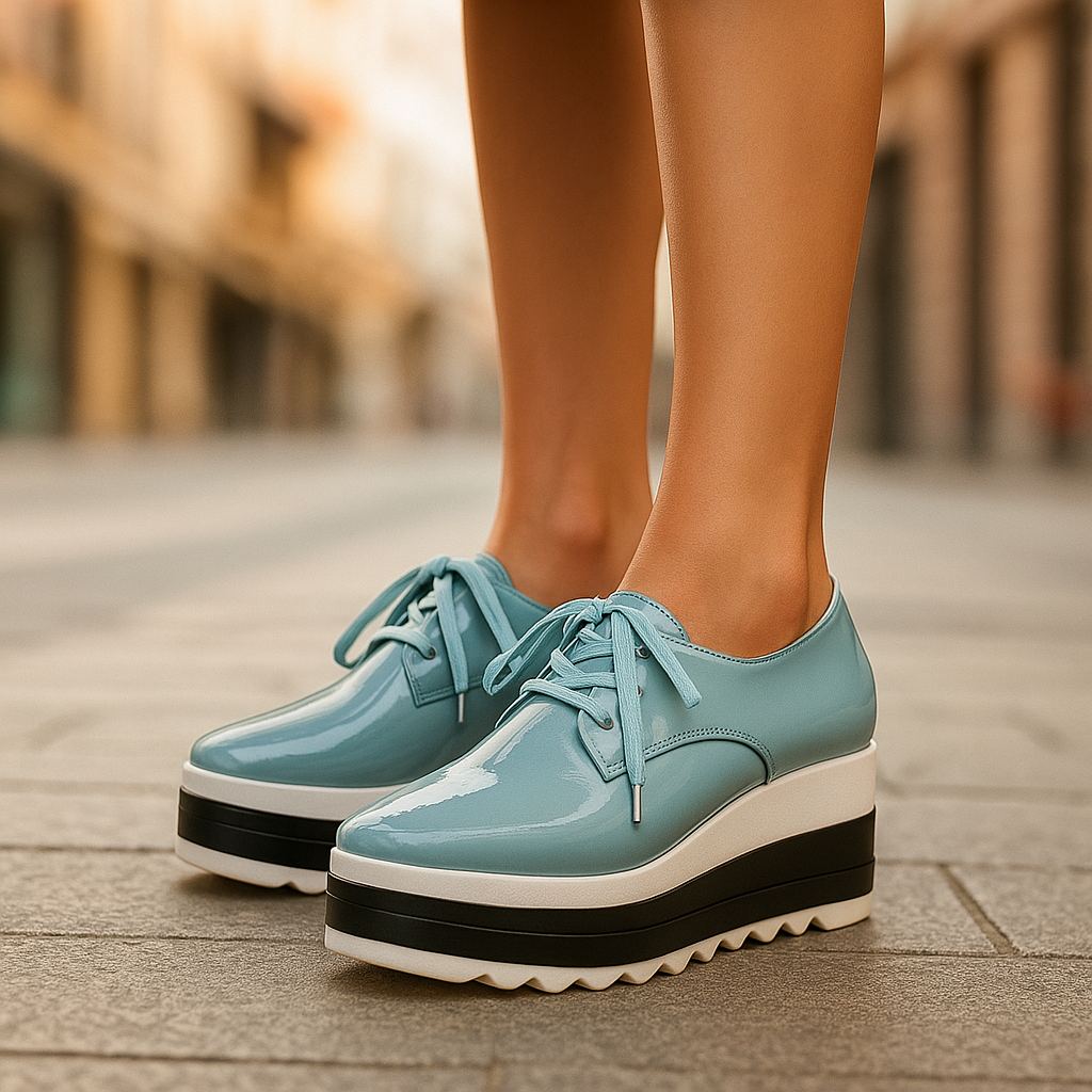 Image of Devon | Women's Lace-Up Platform Shoes