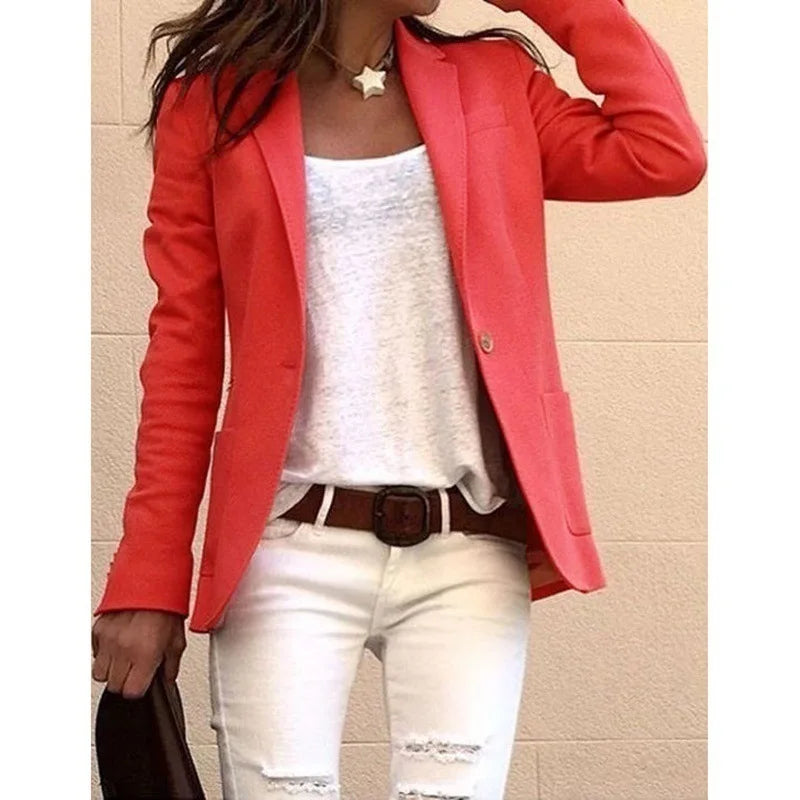 Image of Devon | Women's Single Button Casual Blazer