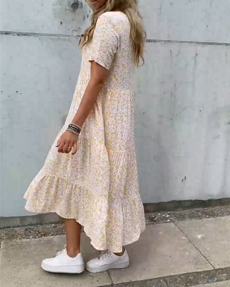 Image of Diane | Women's Tiered Summer Midi Dress