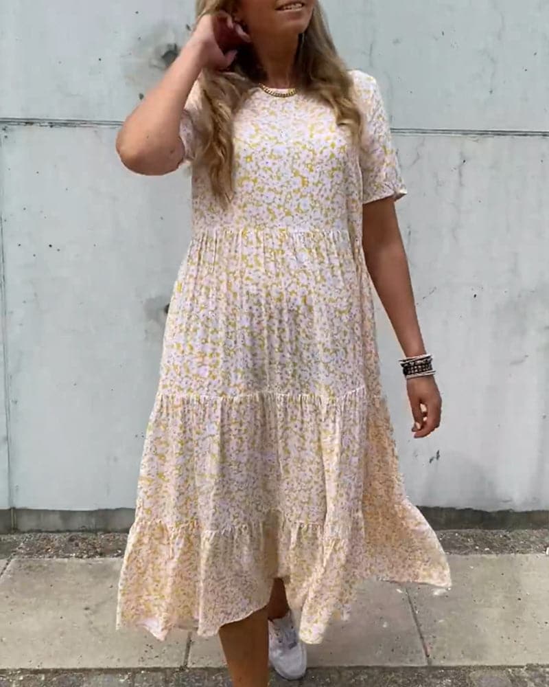 Image of Diane | Women's Tiered Summer Midi Dress