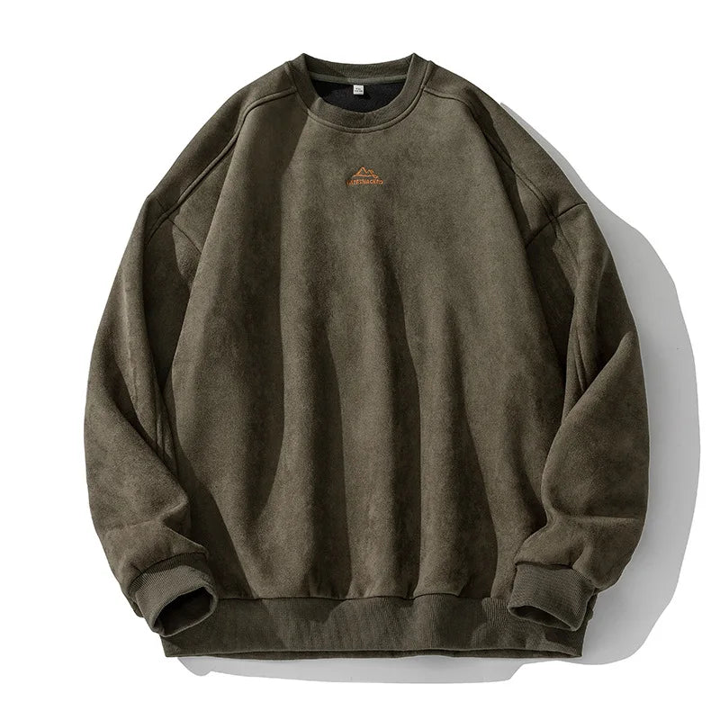 Image of Dominic | Unisex Oversized Suede Pullover