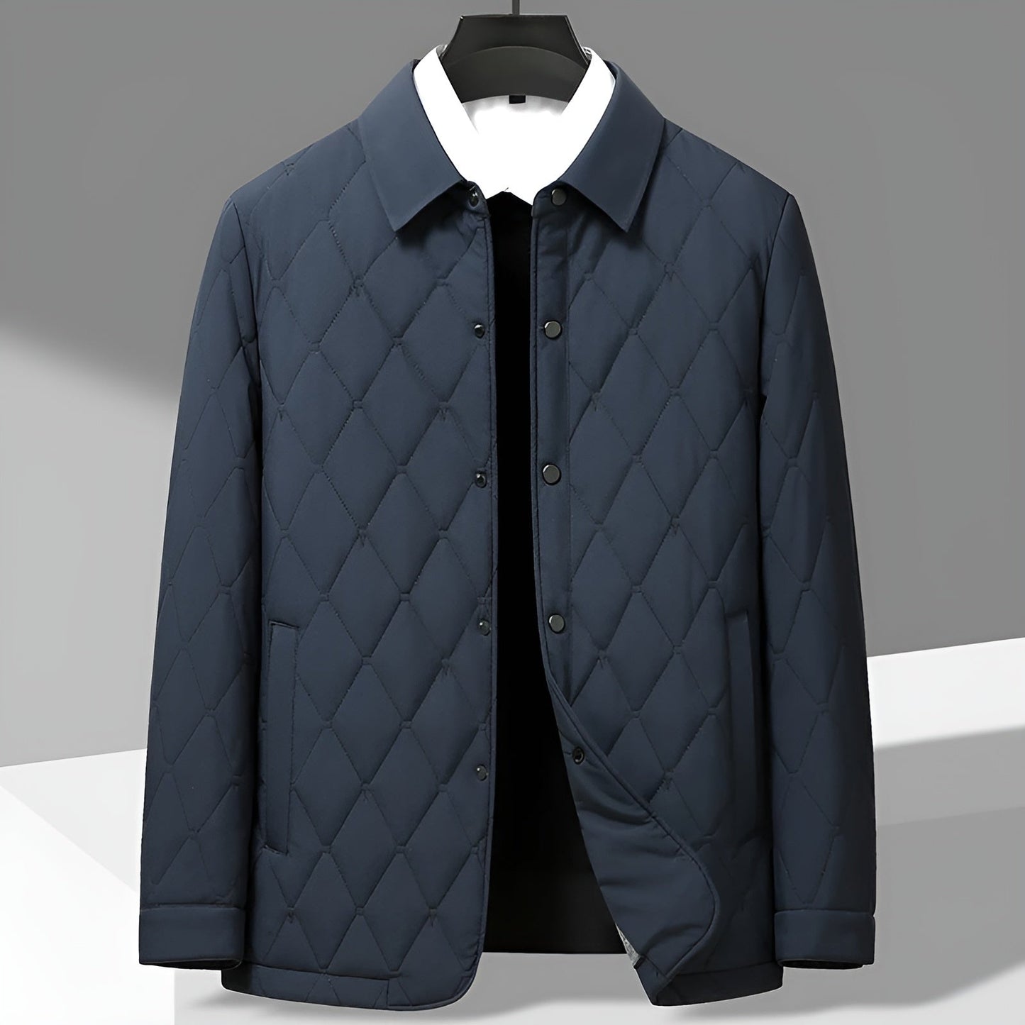 Image of Don | Men's Button-Front Quilted Jacket