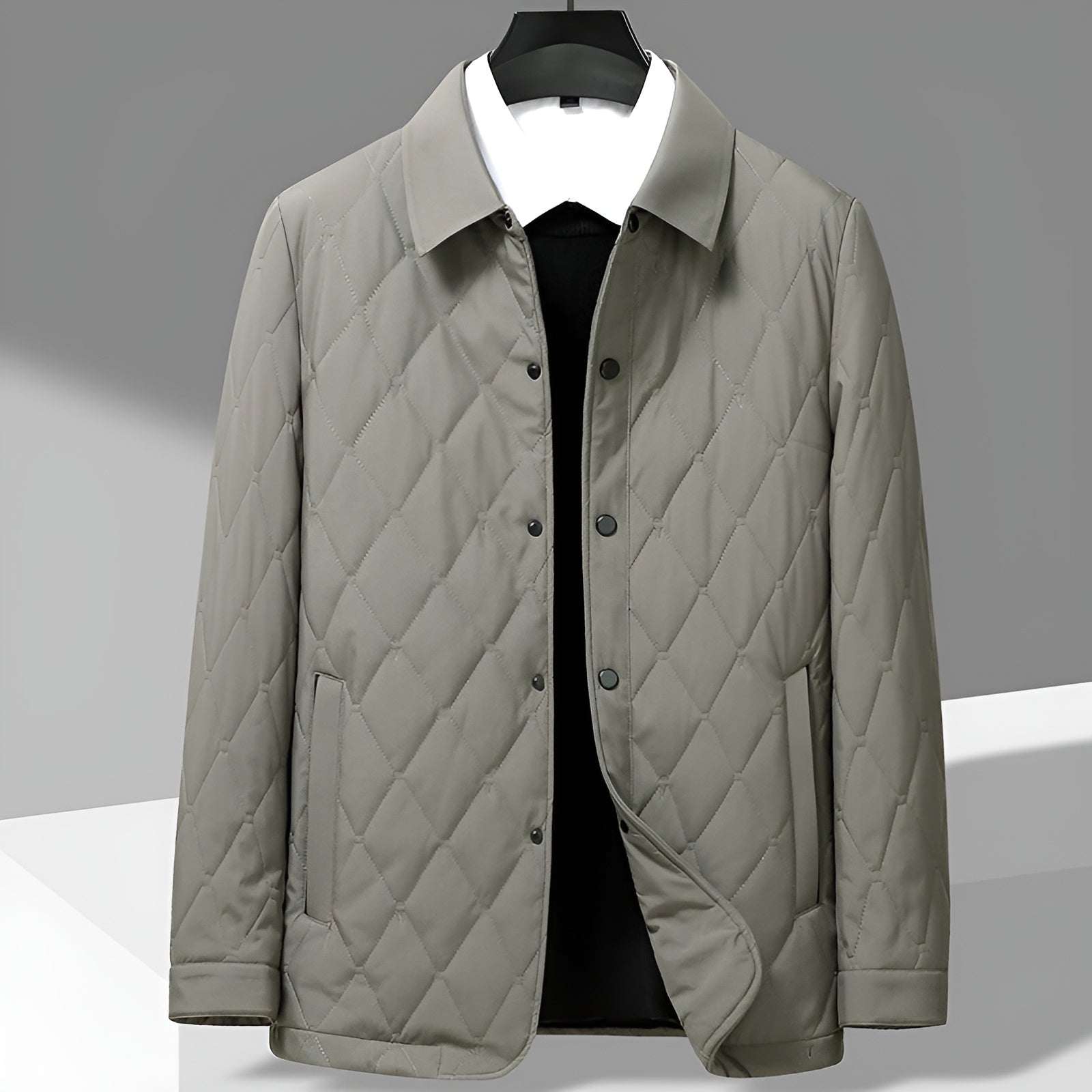 Image of Don | Men's Button-Front Quilted Jacket