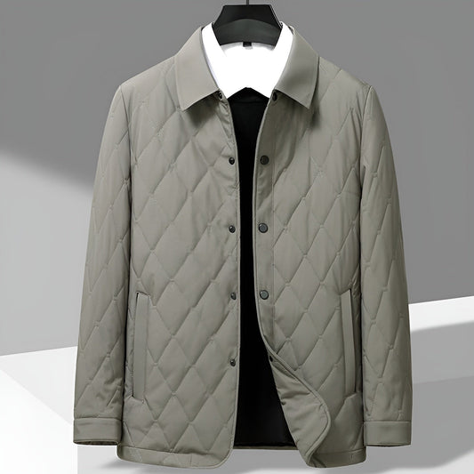 Image of Don | Men's Button-Front Quilted Jacket