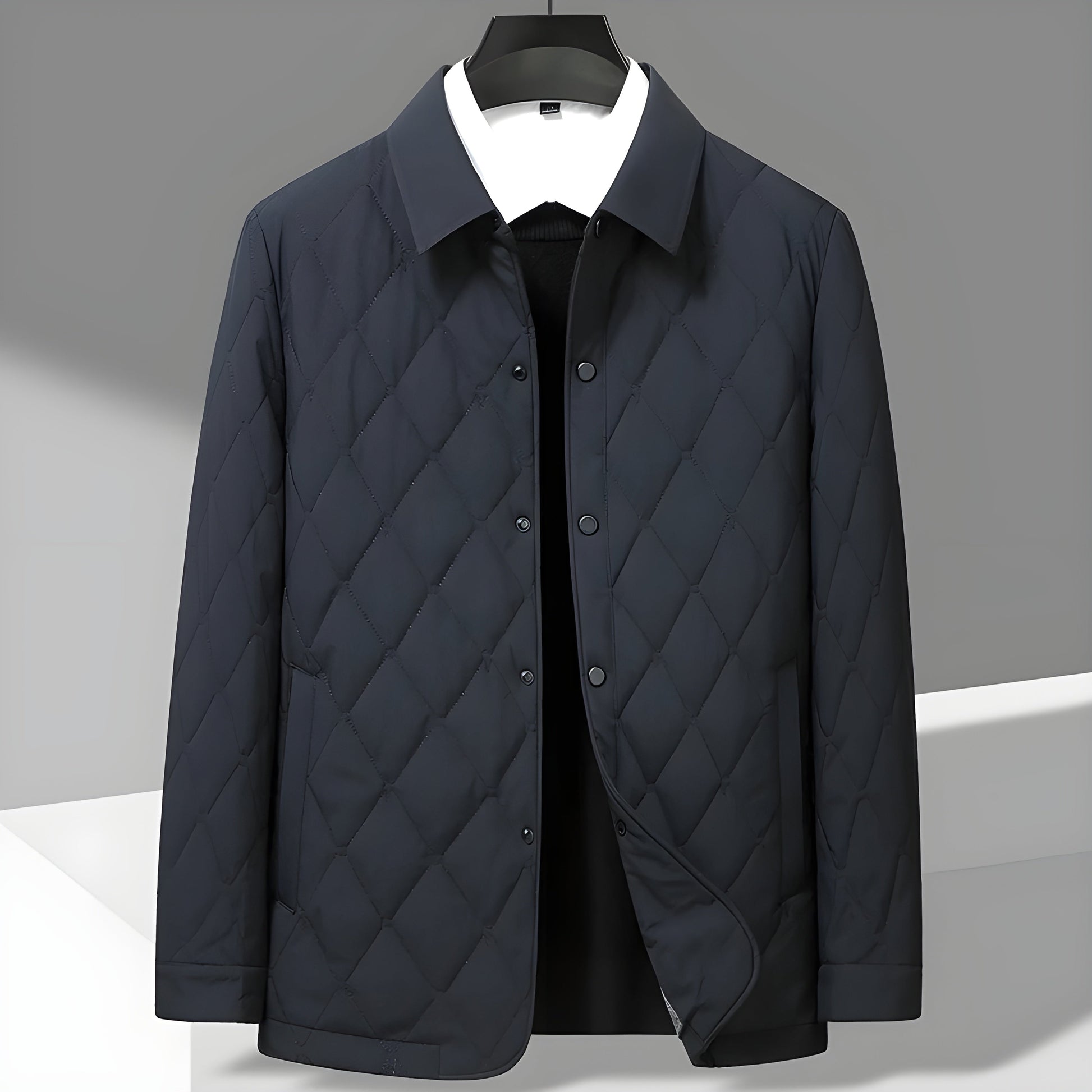Image of Don | Men's Button-Front Quilted Jacket