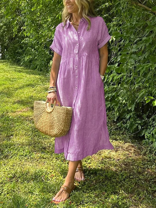 Image of Donna | Women's Button-Down Midi Dress