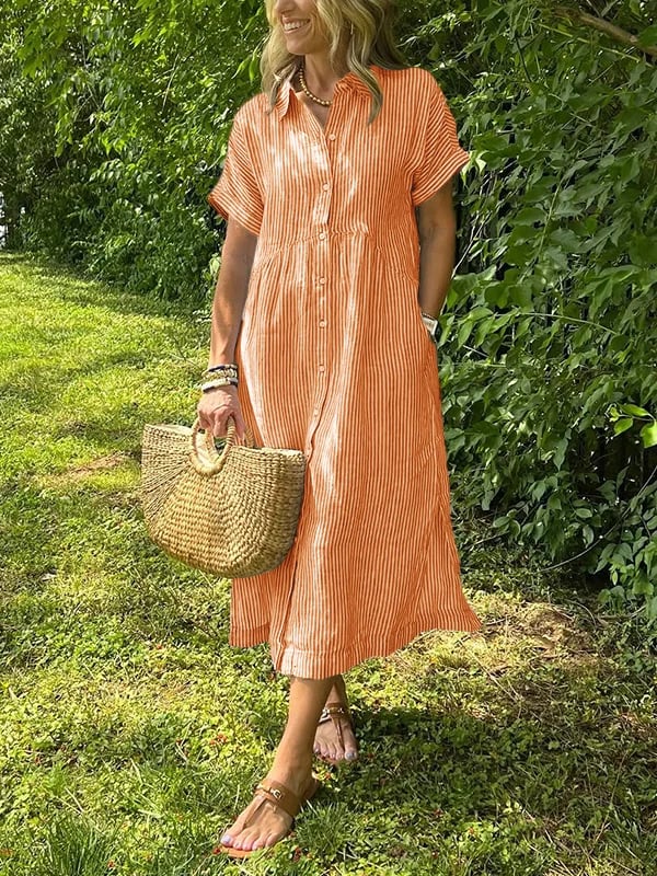 Image of Donna | Women's Button-Down Midi Dress