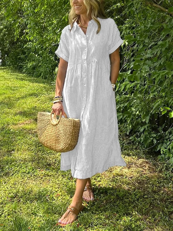 Image of Donna | Women's Button-Down Midi Dress