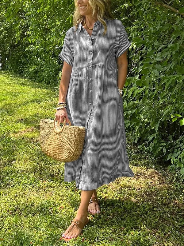 Image of Donna | Women's Button-Down Midi Dress