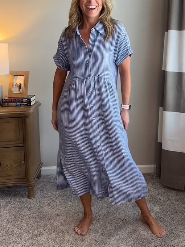 Image of Donna | Women's Button-Down Midi Dress