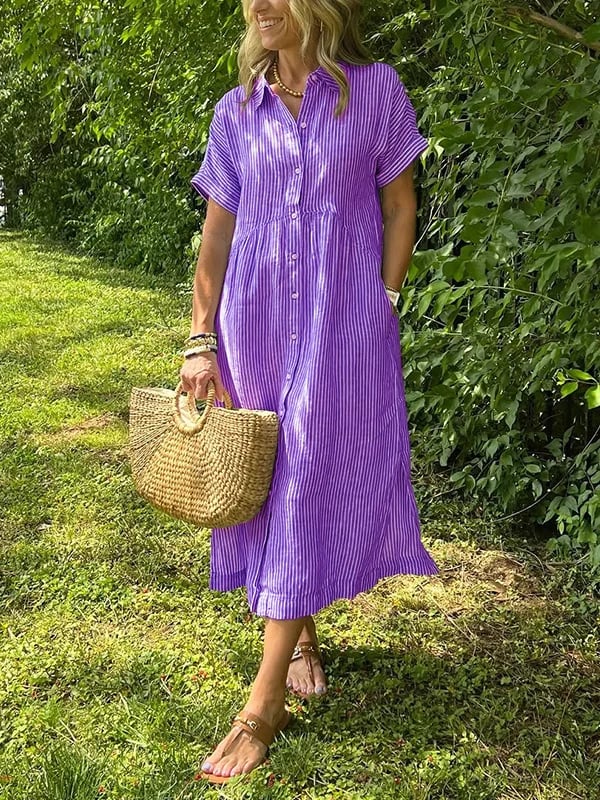 Image of Donna | Women's Button-Down Midi Dress