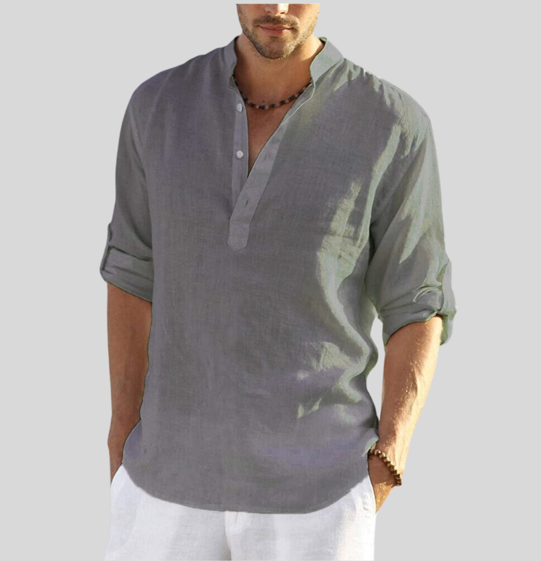 Image of Drew | Men's Long-Sleeve Casual Shirt