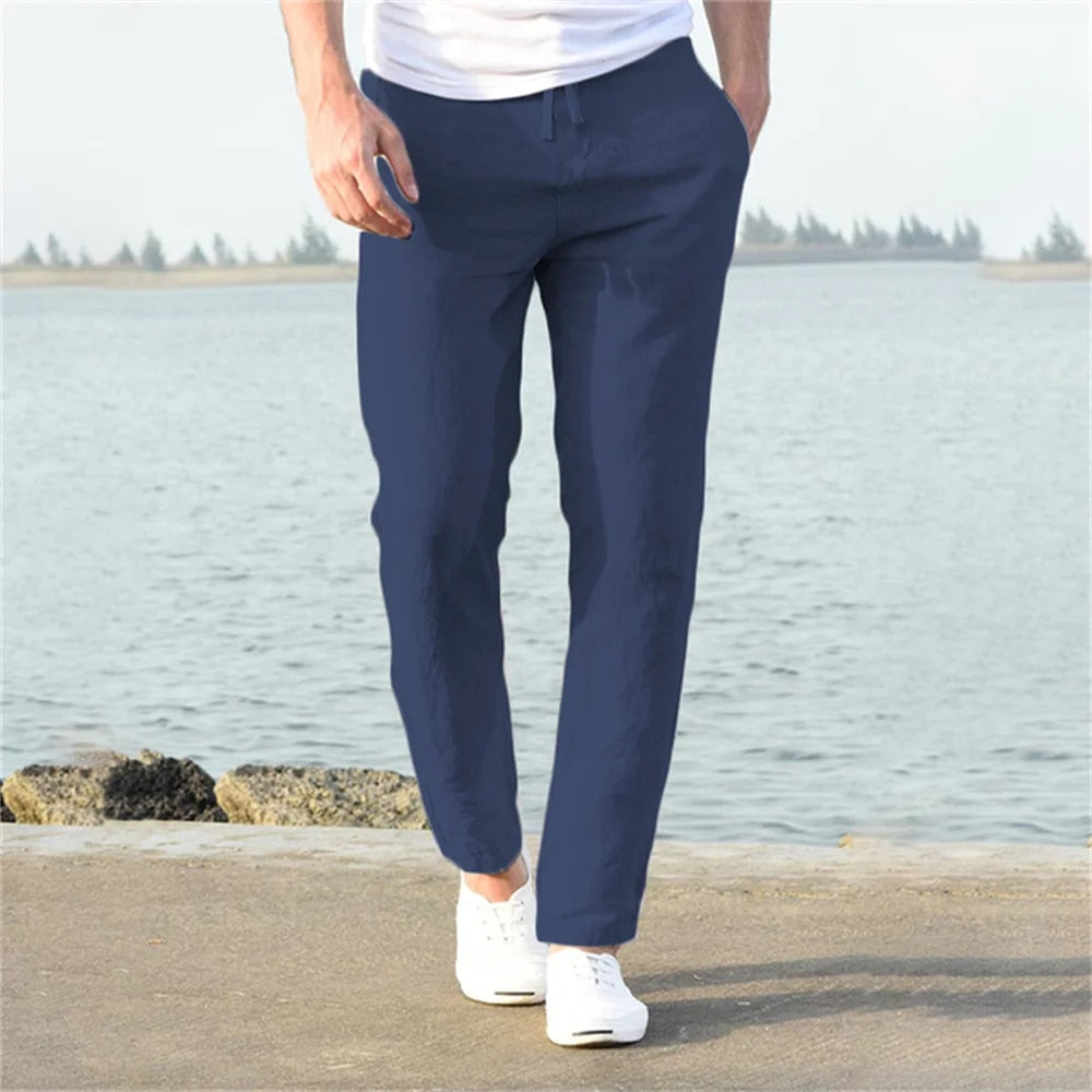 Image of Dwight | Men's Drawstring Straight Leg Casual Pants