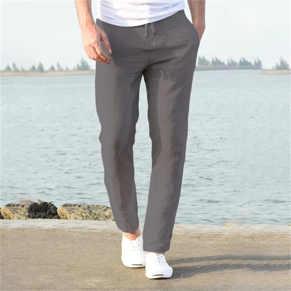 Image of Dwight | Men's Drawstring Straight Leg Casual Pants