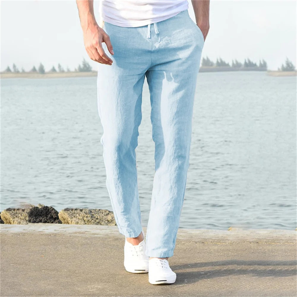 Image of Dwight | Men's Drawstring Straight Leg Casual Pants